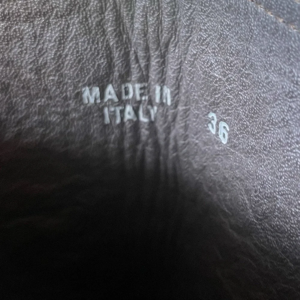 Golden Goose Deluxe Brand Leather Boots with silver Studded Butterfly Vero Cuoio - Picture 15 of 15